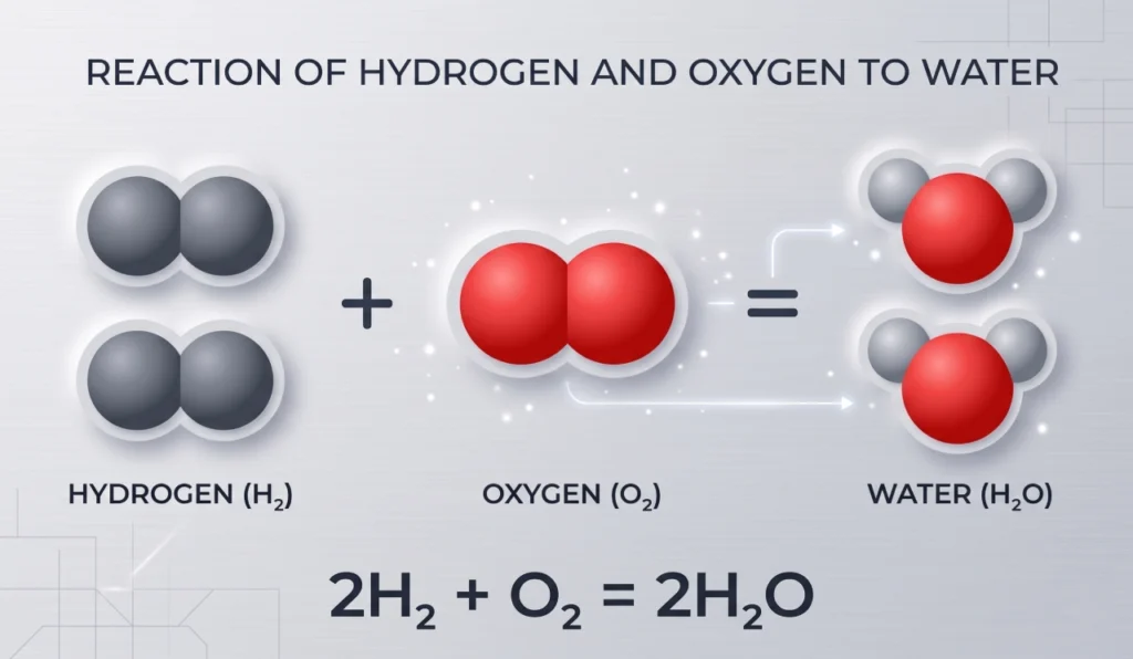 H2 and O2 reaction